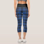 Leggings Capri Clan Clan Clark Tartan Plaid (Verso)