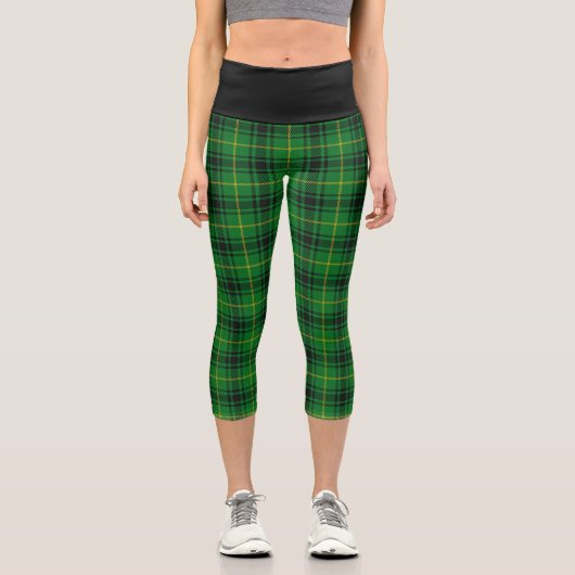 Leggings Capri Clan classique Arthur MacArthur Tartan Plaid (Recto)