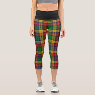 Leggings Capri Clan classique Buchanan Tartan Plaid