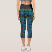 Leggings Capri Clan Classique Colquhoun Tartan Plaid (Verso)