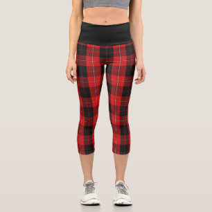 Leggings Capri Clan classique Cunningham Tartan Plaid