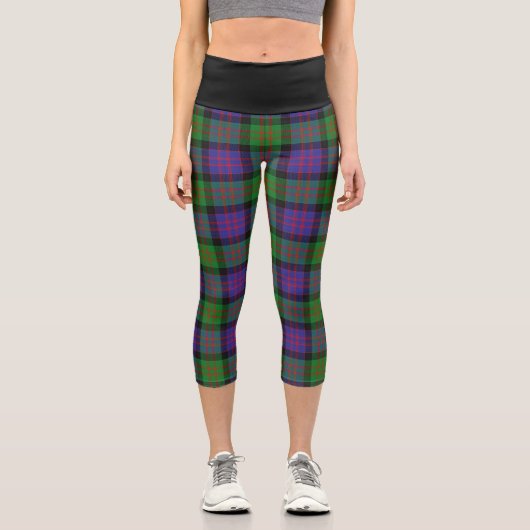 Leggings Capri Clan classique Donald MacDonald Tartan Plaid (Recto)