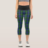 Leggings Capri Clan classique Gordon Tartan Plaid (Recto)