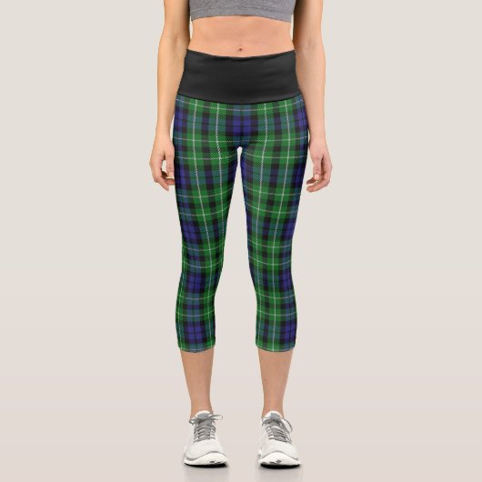 Leggings Capri Clan Classique Graham Tartan Plaid (Recto)