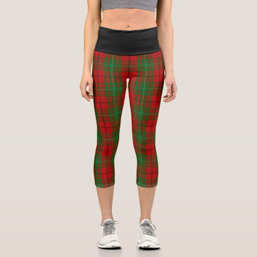 Leggings Capri Clan classique MacAulay Tartan Plaid (Recto)
