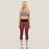 Leggings Capri Clan classique MacPherson Red Tartan Plaid (Recto)