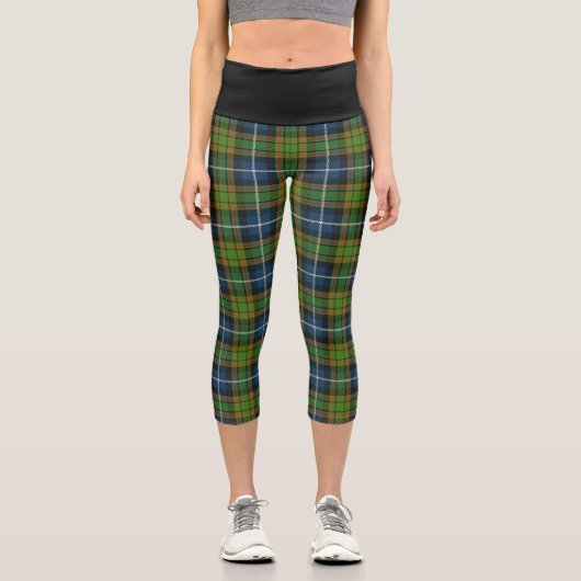 Leggings Capri Clan classique MacRae Chasse Tartan Plaid (Recto)