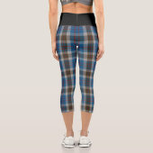 Leggings Capri Clan classique Thompson Blue Grey Tartan Plaid (Verso)