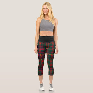 Leggings Capri Clan Cochrane Tartan Plaid