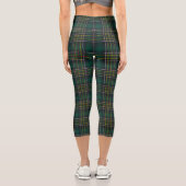 Leggings Capri Clan Cockburn Tartan Plaid (Verso)