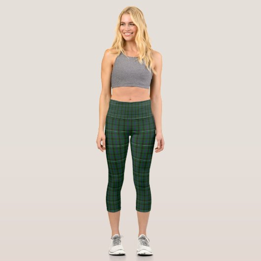 Leggings Capri Clan Davidson Tartan (Recto)