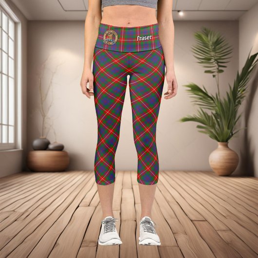 Leggings Capri Clan Fraser de Lovat Tartan