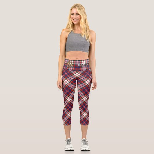 Leggings Capri Clan MacFarlane robe Tartan (Recto)