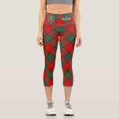 Leggings Capri Clan MacLean Crest sur Tartan (Recto)