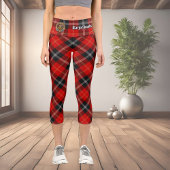 Leggings Capri Clan Marjoribanks crête sur Tartan