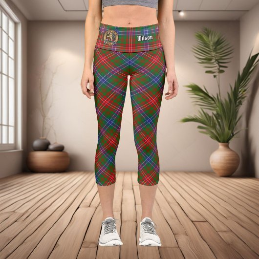 Leggings Capri Clan Wilson Modern Tartan