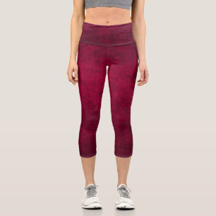 Leggings Capri Claret uni couleur unie