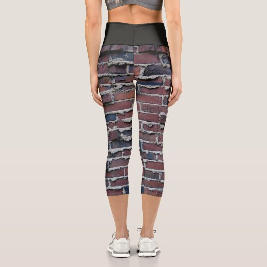 Leggings Capri Clinker Brick haut taille Capris (Verso)
