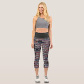 Leggings Capri Clinker Brick haut taille Capris (Recto)