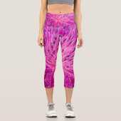 Leggings Capri Closeup de chardon de lait (Recto)
