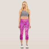 Leggings Capri Closeup de chardon de lait (Recto)