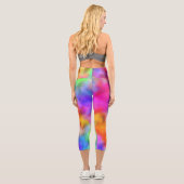 Leggings Capri Clouages arc-en-ciel personnalisés (Verso)