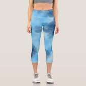Leggings Capri Cloud bleu Abstrait (Recto)