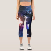 Leggings Capri Clowing Night Butterflies (Recto)