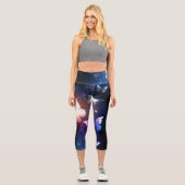 Leggings Capri Clowing Night Butterflies (Recto)