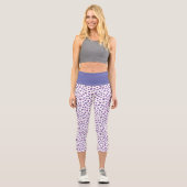 Leggings Capri Coeur aquarelle (Recto)
