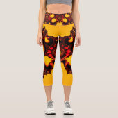 Leggings Capri Cœur d'automne (Recto)