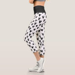 Leggings Capri Coeurs De Doodle Noir Et Blanc<br><div class="desc">Coeurs De Doodle Noir Et Blanc Cute Leggings Capri</div>