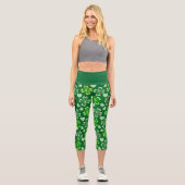 Leggings Capri Coeurs Et Shamrock (Recto)
