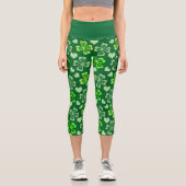 Leggings Capri Coeurs Et Shamrock (Recto)