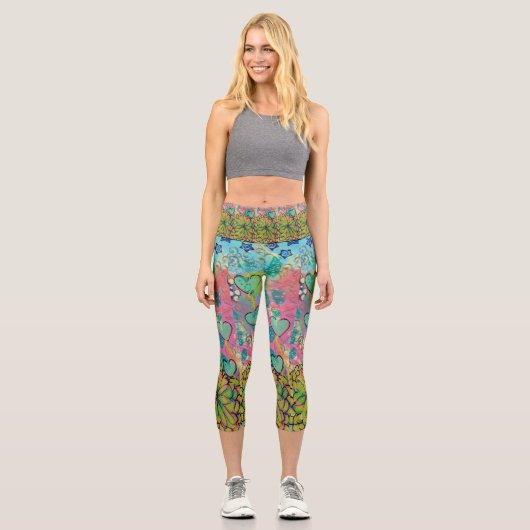Leggings Capri Coeurs multimédia mixtes (Recto)