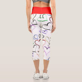 Leggings Capri Coeurs ouverts colorés (Verso)