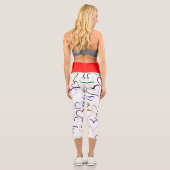Leggings Capri Coeurs ouverts colorés (Verso)