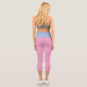 Leggings Capri Coeurs Pastel minuscules (Verso)