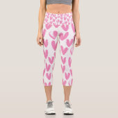 Leggings Capri Coeurs peints (Recto)