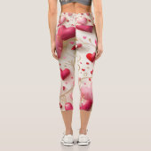 Leggings Capri Cœurs qui tombent (Verso)