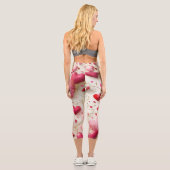 Leggings Capri Cœurs qui tombent (Verso)