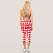 Leggings Capri Coeurs rouges (Verso)