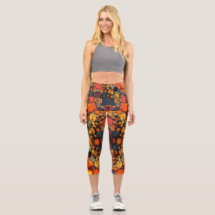 Leggings Capri Collage de pierres précieuses1