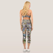 Leggings Capri Collage photo de chien, (Verso)
