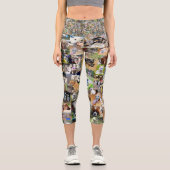 Leggings Capri Collage photo de chien, (Recto)