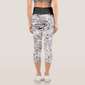 Leggings Capri Collant carte de Rome (Verso)