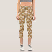 Leggings Capri Collants Capri Baroque Doré (Recto)