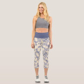 Leggings Capri Collants Capri en dentelle superposée de fleurs de (Recto)