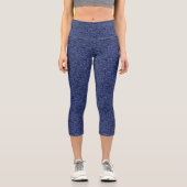 Leggings Capri Collants Capri Rose Bleu Denim (Recto)