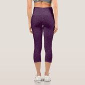 Leggings Capri Collants Capri vin rose abstrait (Verso)